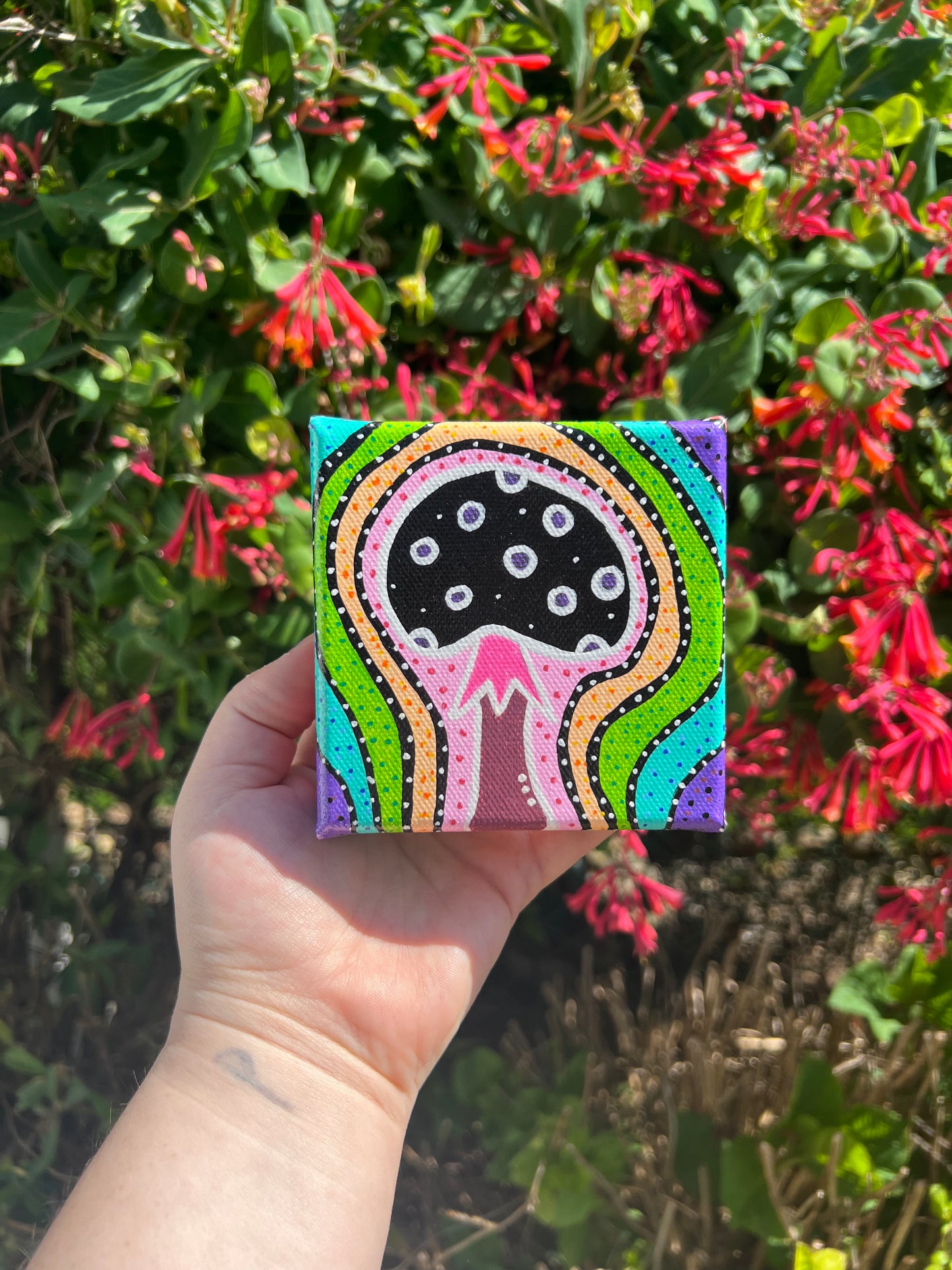 4x4 Mushroom Painting