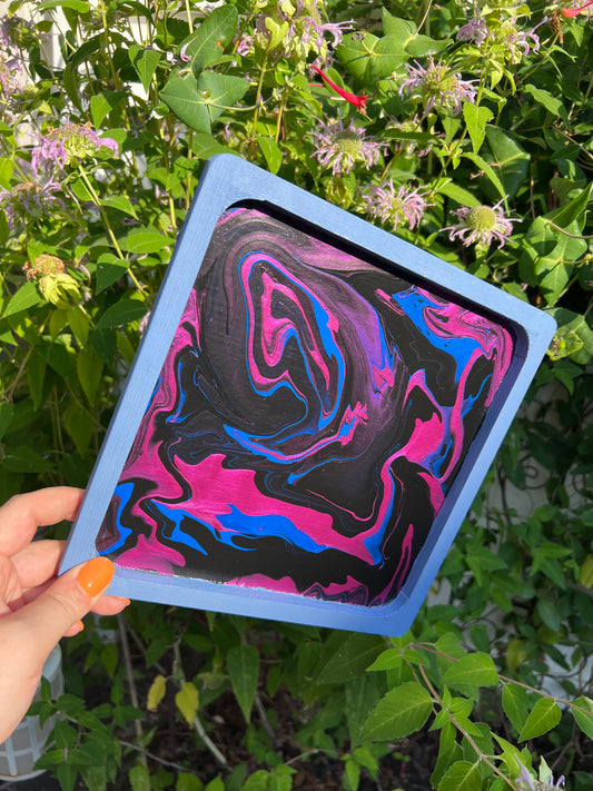 Magical Fluid Painted Tray