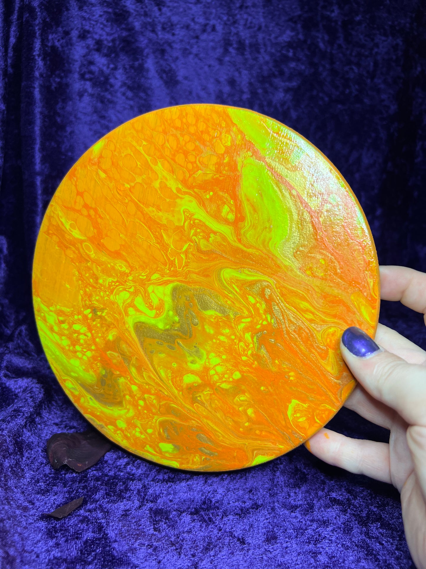 Magical Fluid Painted Lazy Susan